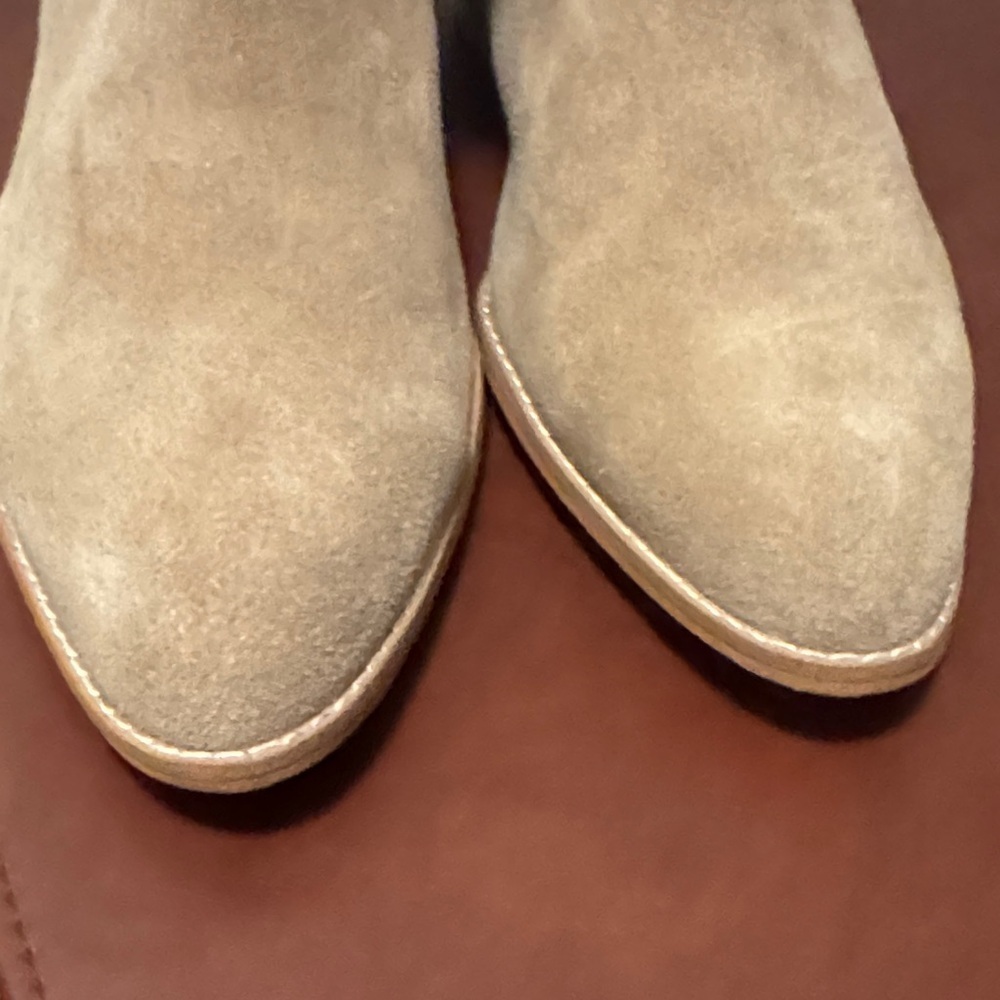 Splendid Light Brown Suede Ankle Boots - Picture 7 of 13